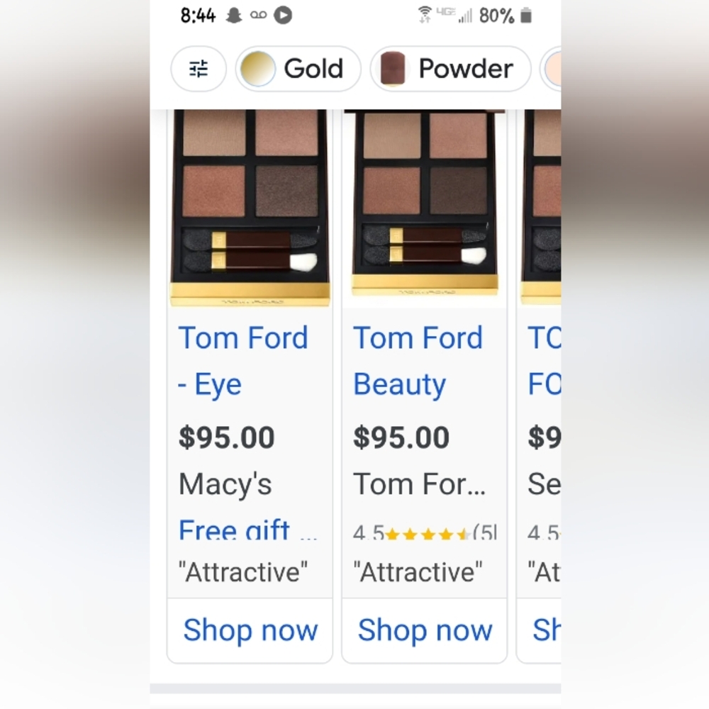 Tom Ford quad eyeshadow pallet - Picture 2 of 5